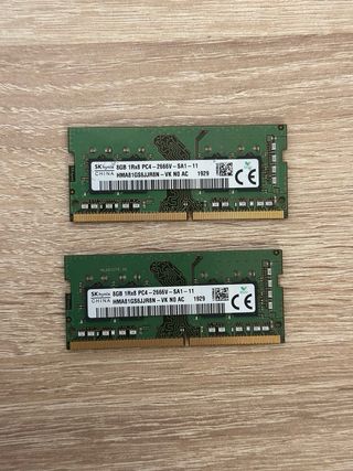 Memoria RAM 16 GB (2x8GB) DDR4 2666 MHz SO-DIMM