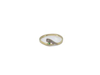 anillo oro 18k con piedra con circonita
