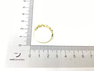 anillo oro 18k con piedra con circonita