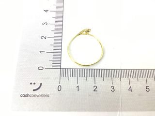 anillo oro 18k con piedra con circonita