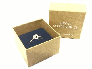 anillo oro 18k con piedra con circonita