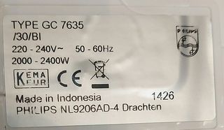 Resistencia plancha Philips 2000w-2400w