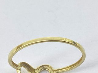 anillo oro 18k con circonita