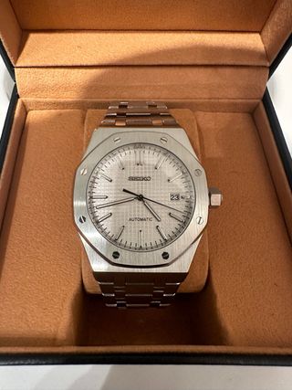 SEIKO MOD ROYAL OAK CLASSIC WHITE