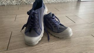 Zapatillas lona azul y gris, en perfecto estado
