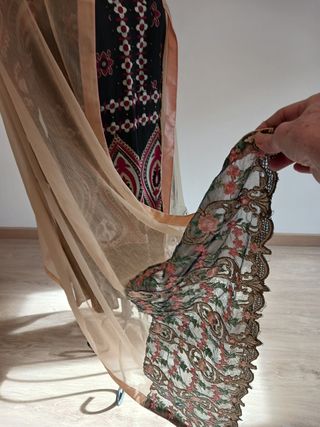 Enorme pañuelo, chal, foulard India vintage