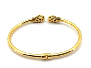 pulsera oro 18k con piedra con circonita