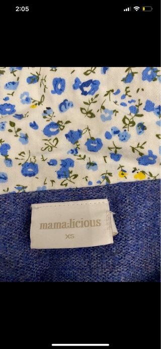 Jersey Maternidad Mamalicious Azul