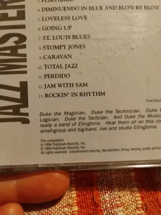 CD Duke Ellington Verve Jazz Masters 4