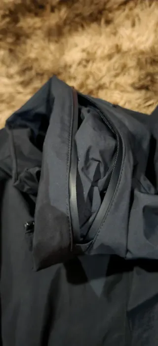 Chaqueta Cortavientos Negra Talla XL