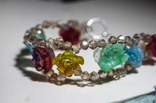 Pulsera flores cristal austriaco