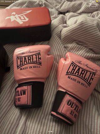 Guantes de boxeo Charlie rosa