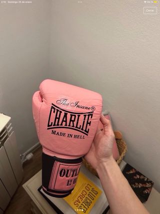 Guantes de boxeo Charlie rosa