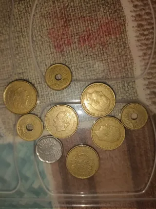 Lote monedas antiguas pesetas