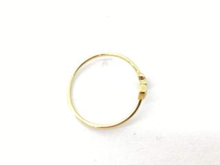 anillo oro 18k con circonita
