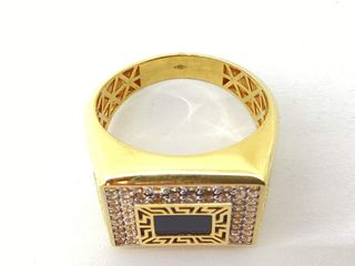 sello oro 18k con circonita t. 29 (21,97 mm)