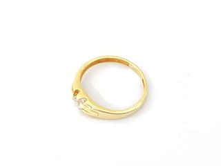 anillo oro 18k con piedra con diamante de laboratorio