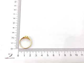 anillo oro 18k con piedra con diamante de laboratorio