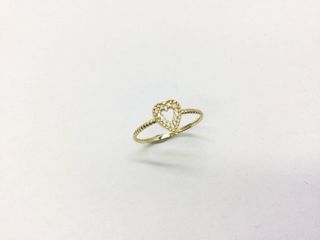 anillo oro 18k con piedra con circonita