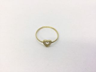 anillo oro 18k con piedra con circonita
