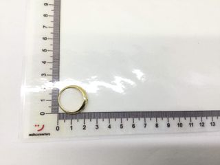 anillo oro 18k con piedra con circonita