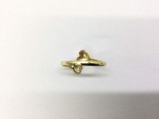 anillo oro 18k con piedra con circonita