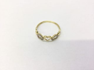 anillo oro 18k con piedra con circonita