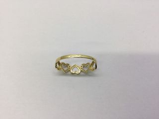anillo oro 18k con piedra con circonita