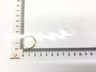anillo oro 18k con piedra con circonita