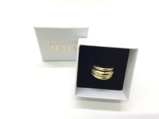 anillo oro 18k con circonita