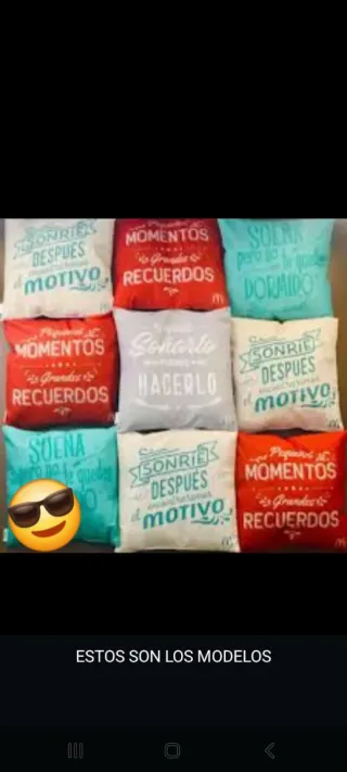 Caja 40 Cojines Frases Motivadoras 15€