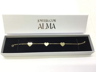 pulsera oro 18k con piedra