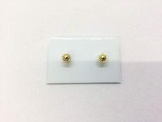 pendientes oro 18k con piedra