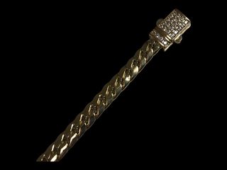 pulsera oro 18k con circonita