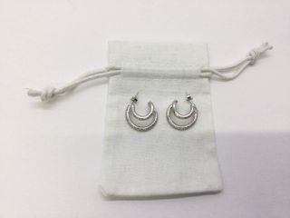 pendientes plata 925mm con piedra con circonita