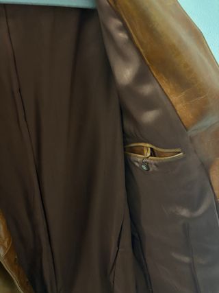 Cappotto Mila Schön lungo in pelle vintage