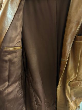 Cappotto Mila Schön lungo in pelle vintage