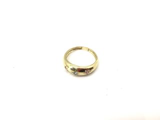 anillo oro 18k con piedra con circonita
