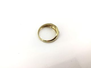 anillo oro 18k con piedra con circonita