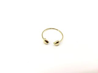 anillo oro 18k con circonita