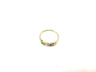 anillo oro 18k con piedra con circonita