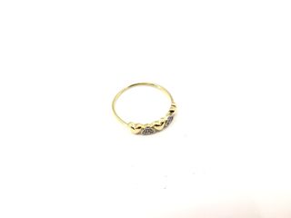 anillo oro 18k con piedra con circonita