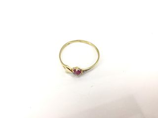 anillo oro 18k con piedra con circonita
