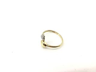 anillo oro 18k con piedra con circonita