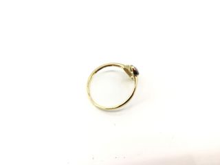 anillo oro 18k con piedra con circonita