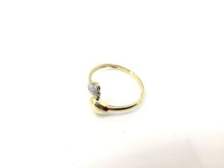anillo oro 18k con piedra con circonita