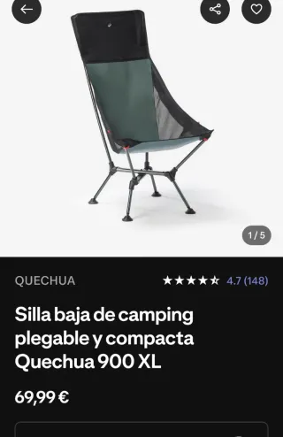 Cadira desmontable PREMIUM