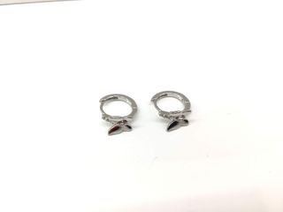 argollas plata 925mm con piedra con circonita