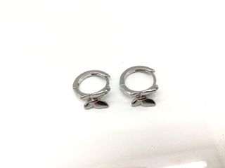 argollas plata 925mm con piedra con circonita