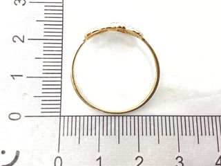 anillo oro 18k con circonita